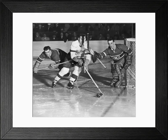 Framed Print : Hockey Game Between Montreal Canadiens and Detroit Red Wings Framed Print : Hockey Game Between Montreal Canadiens and Detroit Red Wings