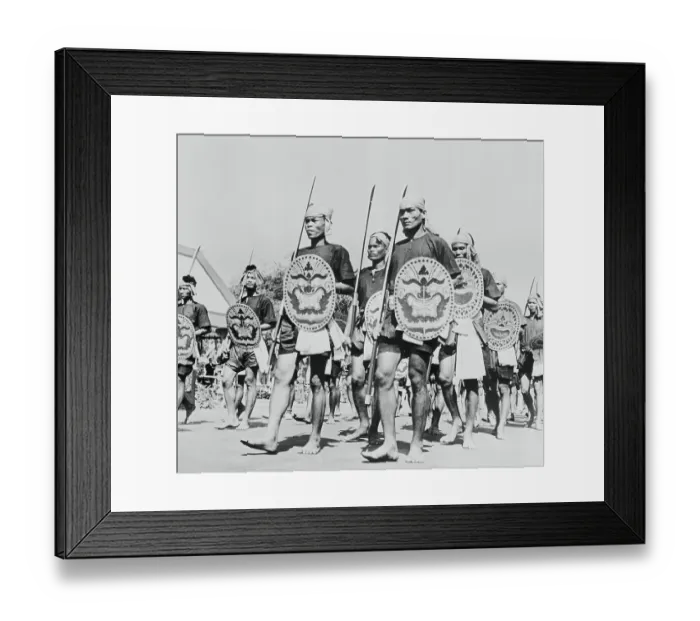 Framed Print : Cambodian Men Wearing Costumes of Khmer Warriors Framed Print : Cambodian Men Wearing Costumes of Khmer Warriors