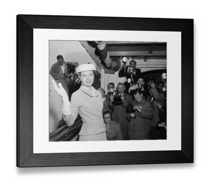Framed Print : Grace Kelly Departing for Wedding Framed Print : Grace Kelly Departing for Wedding