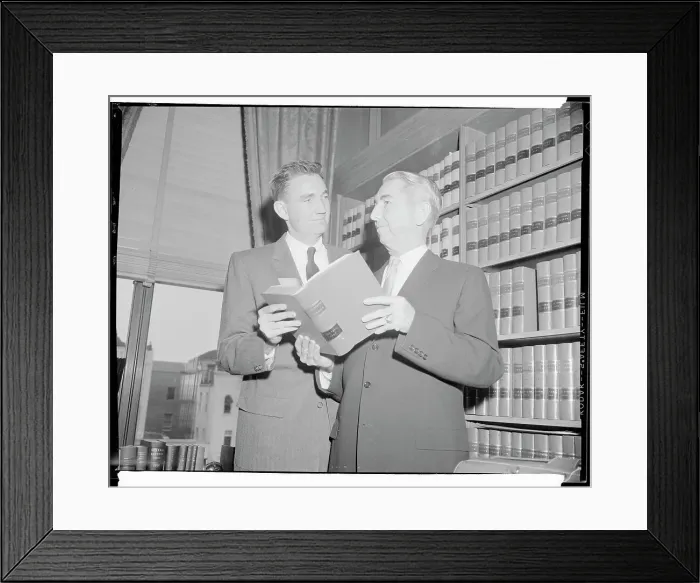 Framed Print : Supreme Court Justice with Son Framed Print : Supreme Court Justice with Son