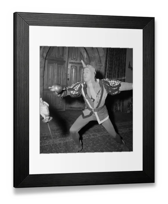 Framed Print : Errol Flynn Sword Fighting Framed Print : Errol Flynn Sword Fighting