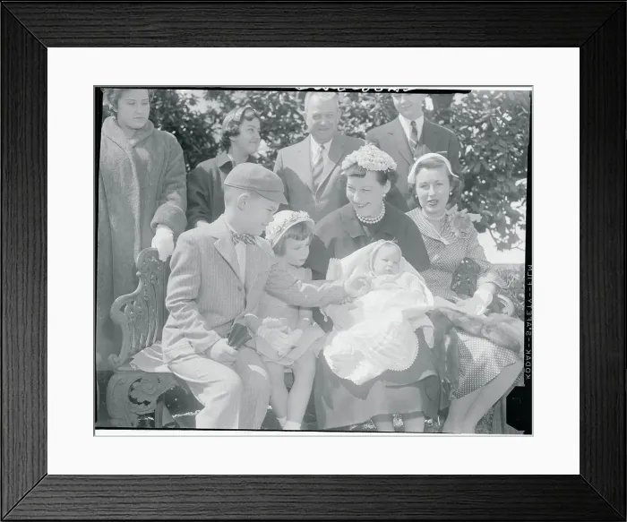 Framed Print : David Eisenhower Touching His Sister Framed Print : David Eisenhower Touching His Sister
