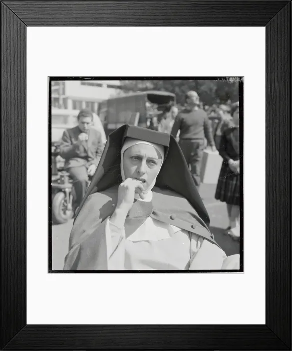Framed Print : Anna Magnani Playing a Nun Framed Print : Anna Magnani Playing a Nun