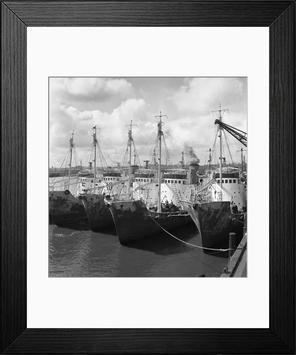 Framed Print : View of Ships Near Pier Framed Print : View of Ships Near Pier