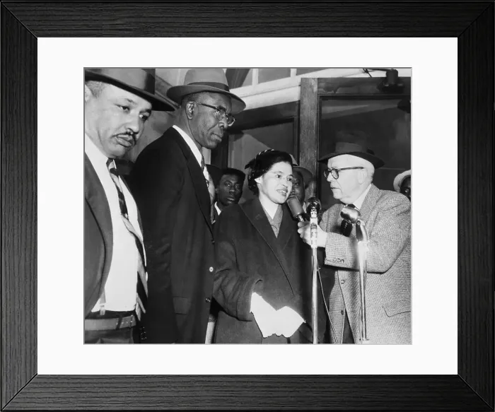 Framed Print : Rosa Parks Goes To Trial Framed Print : Rosa Parks Goes To Trial