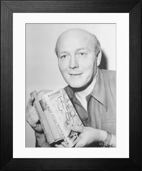 Framed Print : Portrait of Walter Bauer