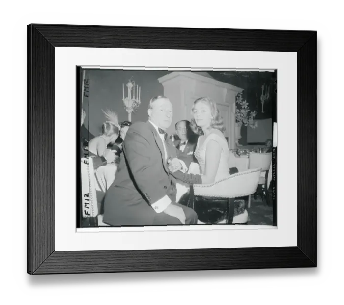Framed Print : Entertainers George Jessel and Joan Tyler Holding Hands Club Framed Print : Entertainers George Jessel and Joan Tyler Holding Hands Club