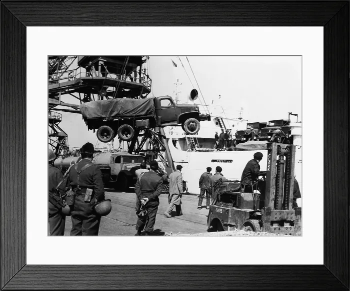 Framed Print : French Troops Arriving With Vehicles Due to Unrest Framed Print : French Troops Arriving With Vehicles Due to Unrest