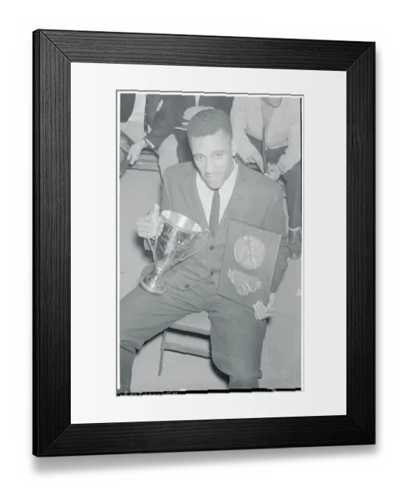 Framed Print : Hal King Lear Holding Award