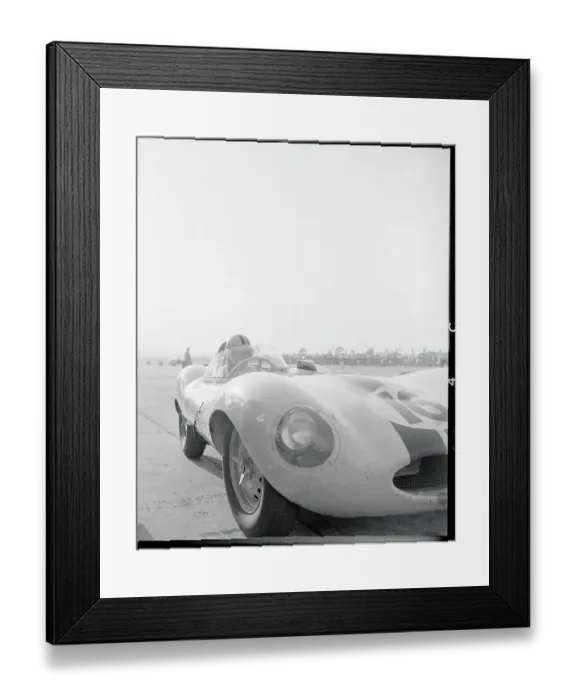 Framed Print : Racer G. T. Boyton Sitting in Race Car Framed Print : Racer G. T. Boyton Sitting in Race Car