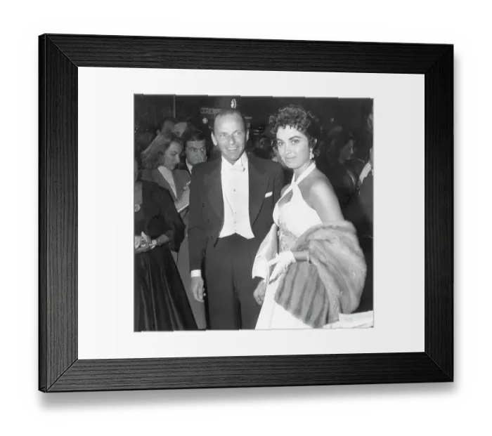 Framed Print : F.Sinatra, Date Arrive For Academy Awards Framed Print : F.Sinatra, Date Arrive For Academy Awards