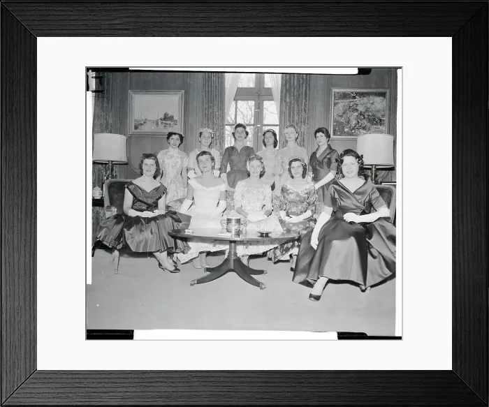 Framed Print : Portrait of American Debutantes Framed Print : Portrait of American Debutantes