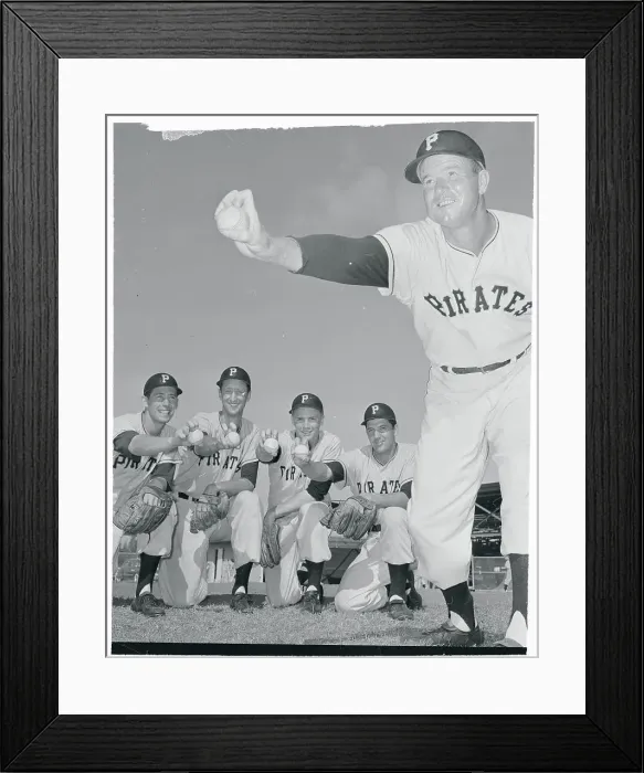 Framed Print : George Munger Holding a Baseball Framed Print : George Munger Holding a Baseball