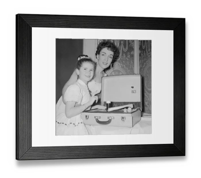 Framed Print : Minou Drouet Playing Record Framed Print : Minou Drouet Playing Record