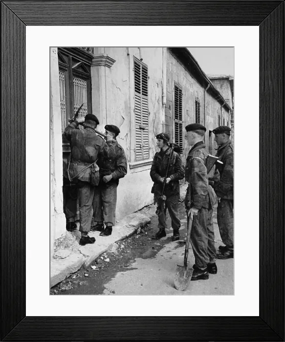 Framed Print : Cyprus 1956: British Troops Search for EOKA Fighters Framed Print : Cyprus 1956: British Troops Search for EOKA Fighters