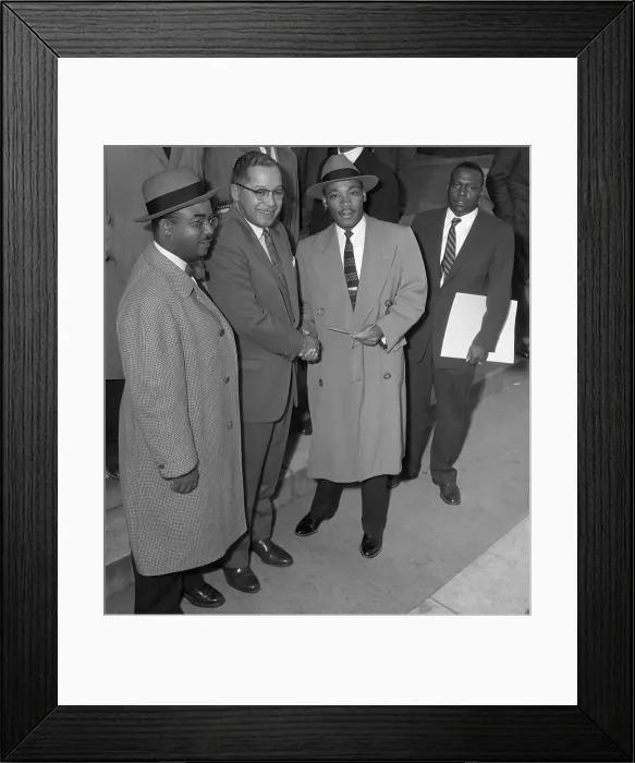 Framed Print : Man Giving Martin Luther King A Check Framed Print : Man Giving Martin Luther King A Check
