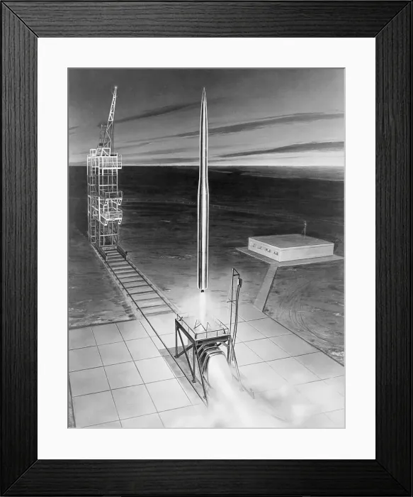Framed Print : Rendering of Space Vehicle Framed Print : Rendering of Space Vehicle