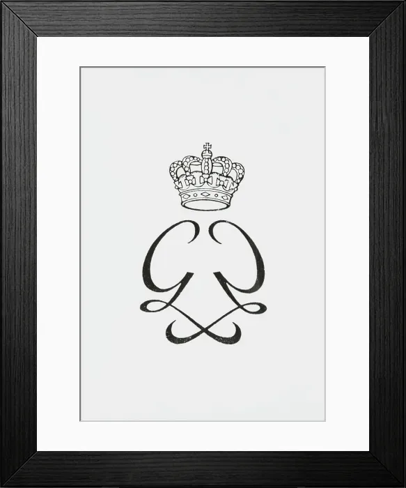 Framed Print : Royal Crest of Princess Grace Framed Print : Royal Crest of Princess Grace
