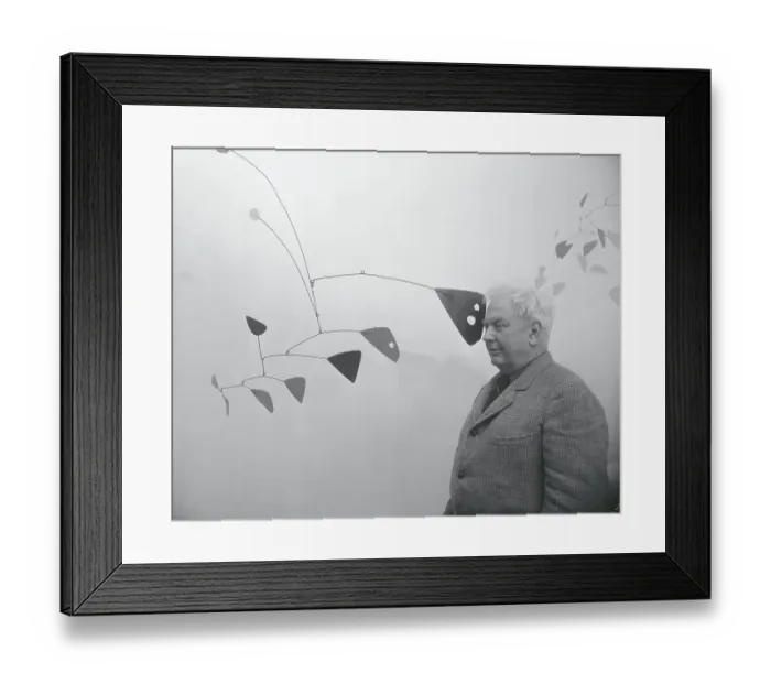 Framed Print : Artist Alexander Calder Framed Print : Artist Alexander Calder