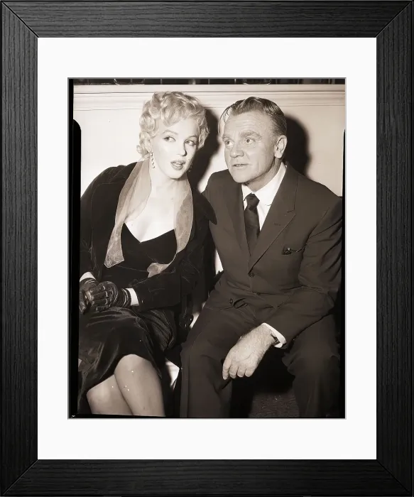 Framed Print : Marilyn Monroe and James Cagney Framed Print : Marilyn Monroe and James Cagney