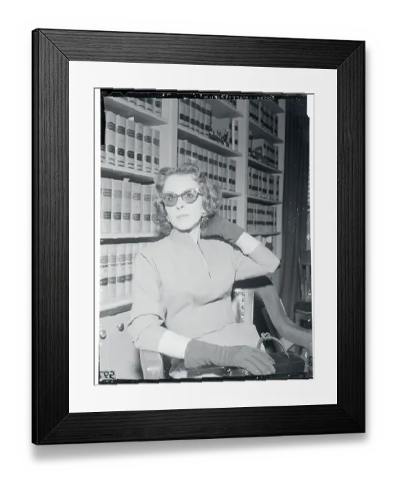 Framed Print : Witness in Disappearance Gesturing While Waiting in Lawyer's Office Framed Print : Witness in Disappearance Gesturing While Waiting in Lawyer's Office