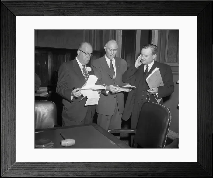 Framed Print : Price Daniel Meeting With Colleagues Framed Print : Price Daniel Meeting With Colleagues