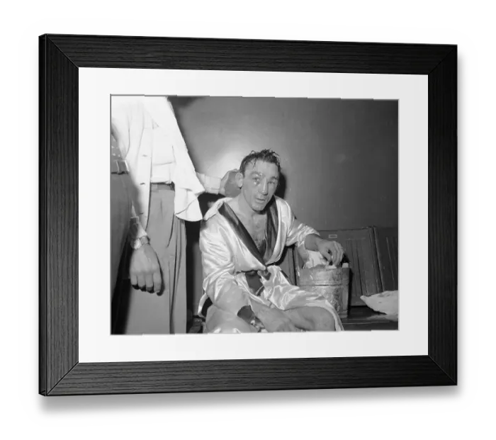 Framed Print : Carmen Basilio Losing Fight Framed Print : Carmen Basilio Losing Fight