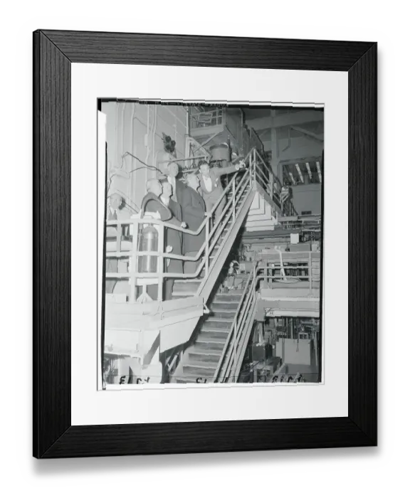 Framed Print : Dignitaries Visiting a Reactor Framed Print : Dignitaries Visiting a Reactor