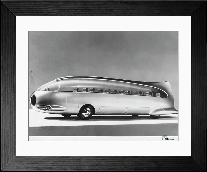 Framed Print : Conceptual Plastic Bus Framed Print : Conceptual Plastic Bus