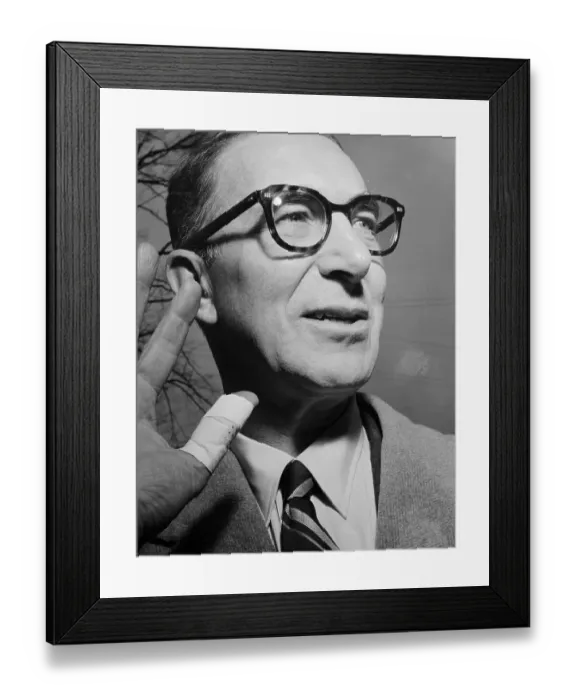 Framed Print : Estes Kefauver with Bandaged Finger Framed Print : Estes Kefauver with Bandaged Finger