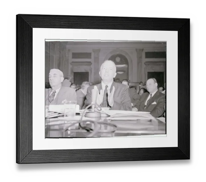 Framed Print : Harold Stassen Testifying at a Hearing Framed Print : Harold Stassen Testifying at a Hearing