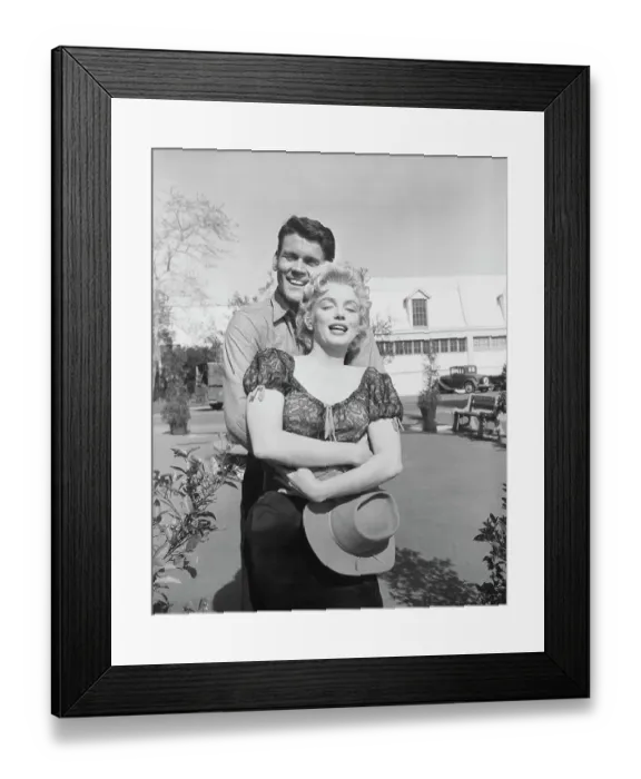 Framed Print : Don Murray Hugging Marilyn Monroe Framed Print : Don Murray Hugging Marilyn Monroe