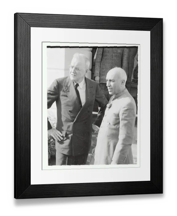 Framed Print : Jawaharlal Nehru Greeting John Foster Dulles Framed Print : Jawaharlal Nehru Greeting John Foster Dulles