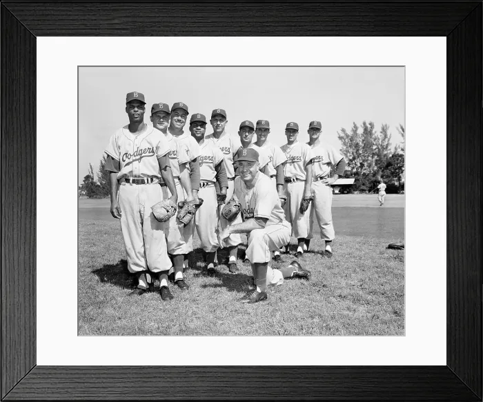 Framed Print : Portrait of Dodgers Starting Lineup Framed Print : Portrait of Dodgers Starting Lineup