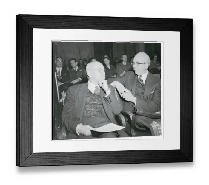 Framed Print : Lewis Strauss and Ralph E. Flanders Conversing Together Framed Print : Lewis Strauss and Ralph E. Flanders Conversing Together
