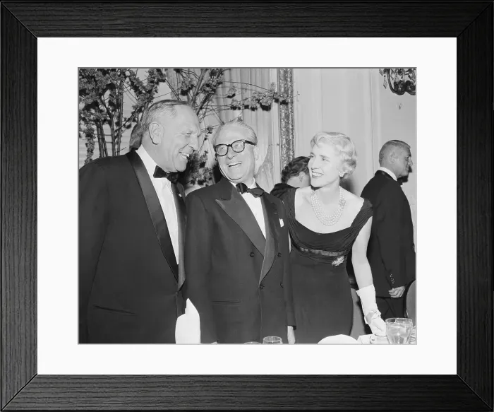 Framed Print : Giovanni Gronchi with Goodwin Knight and Clare Booth Luce Framed Print : Giovanni Gronchi with Goodwin Knight and Clare Booth Luce