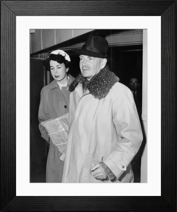 Framed Print : Portrait of Sir Patrick Coghill and Olive White Framed Print : Portrait of Sir Patrick Coghill and Olive White