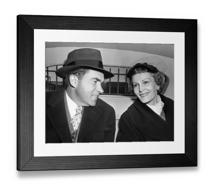 Framed Print : President and Mrs. Richard Nixon Framed Print : President and Mrs. Richard Nixon