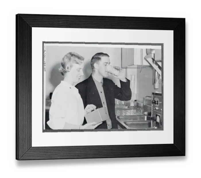Framed Print : Roger Landry Drinking Radioactive Iodine Framed Print : Roger Landry Drinking Radioactive Iodine