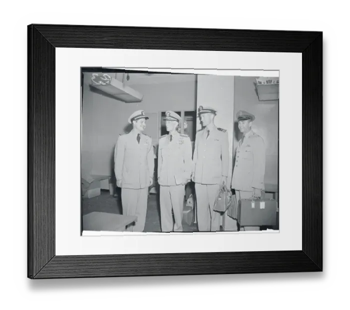 Framed Print : Richard Byrd Speaking With Colleagues Framed Print : Richard Byrd Speaking With Colleagues