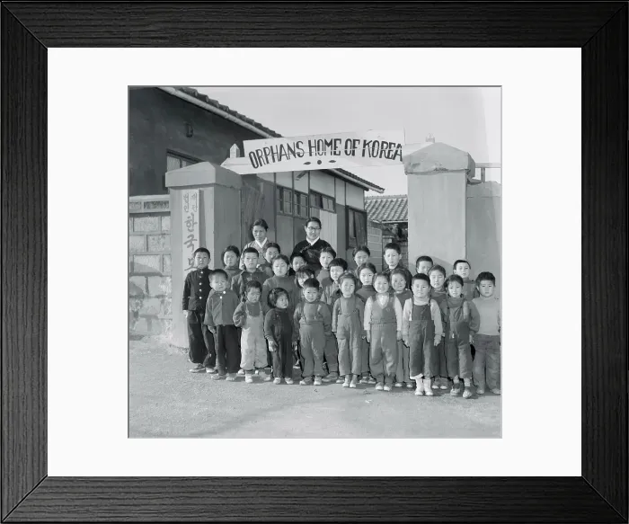 Framed Print : Korean Orphans at Orphanage Framed Print : Korean Orphans at Orphanage