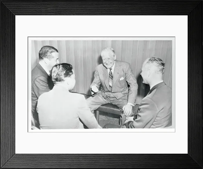 Framed Print : Harlow H. Curtice Speaking on Advertisements Framed Print : Harlow H. Curtice Speaking on Advertisements