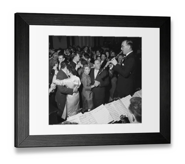 Framed Print : Benny Goodman Playing His Clarinet at Party Framed Print : Benny Goodman Playing His Clarinet at Party