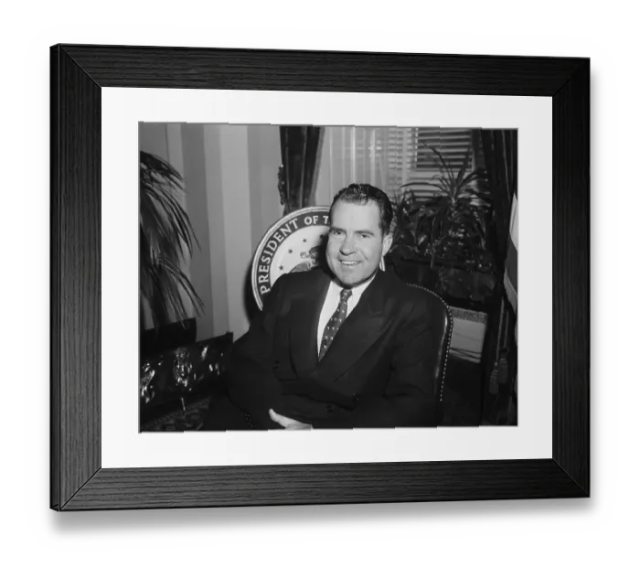 Framed Print : Portrait of Richard Nixon Framed Print : Portrait of Richard Nixon