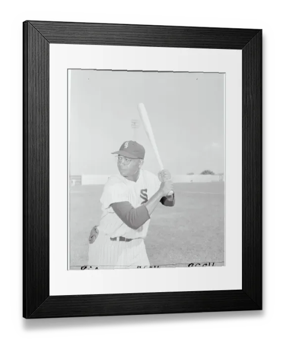 Framed Print : Larry Doby Standing at Bat Framed Print : Larry Doby Standing at Bat