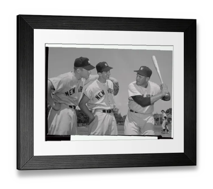 Framed Print : Gene Woodling Demonstrating his Batting Form Framed Print : Gene Woodling Demonstrating his Batting Form