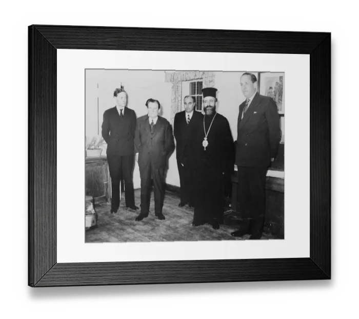 Framed Print : Cyprus Leaders Posing for Camera Framed Print : Cyprus Leaders Posing for Camera