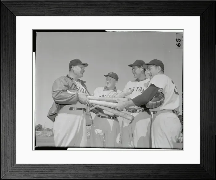 Framed Print : Ted Williams with Others Framed Print : Ted Williams with Others