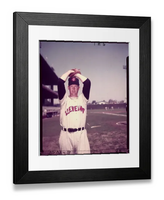 Framed Print : Portrait of Baseball Player Herb Score Framed Print : Portrait of Baseball Player Herb Score