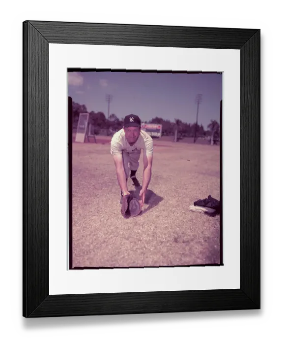 Framed Print : Portrait of Baseball Player Joe Collins Framed Print : Portrait of Baseball Player Joe Collins